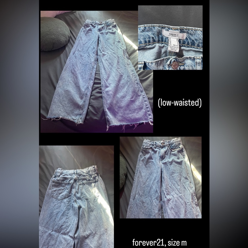 Forever21 Baggy Lightwash Jeans Size Medium